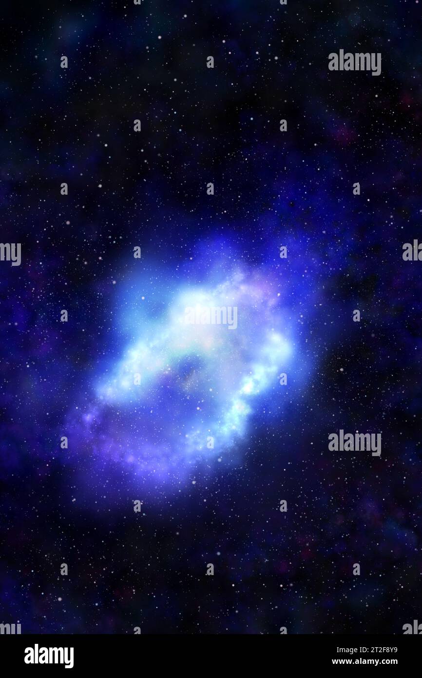 Étoiles, Galaxie spatiale, Univers Banque D'Images