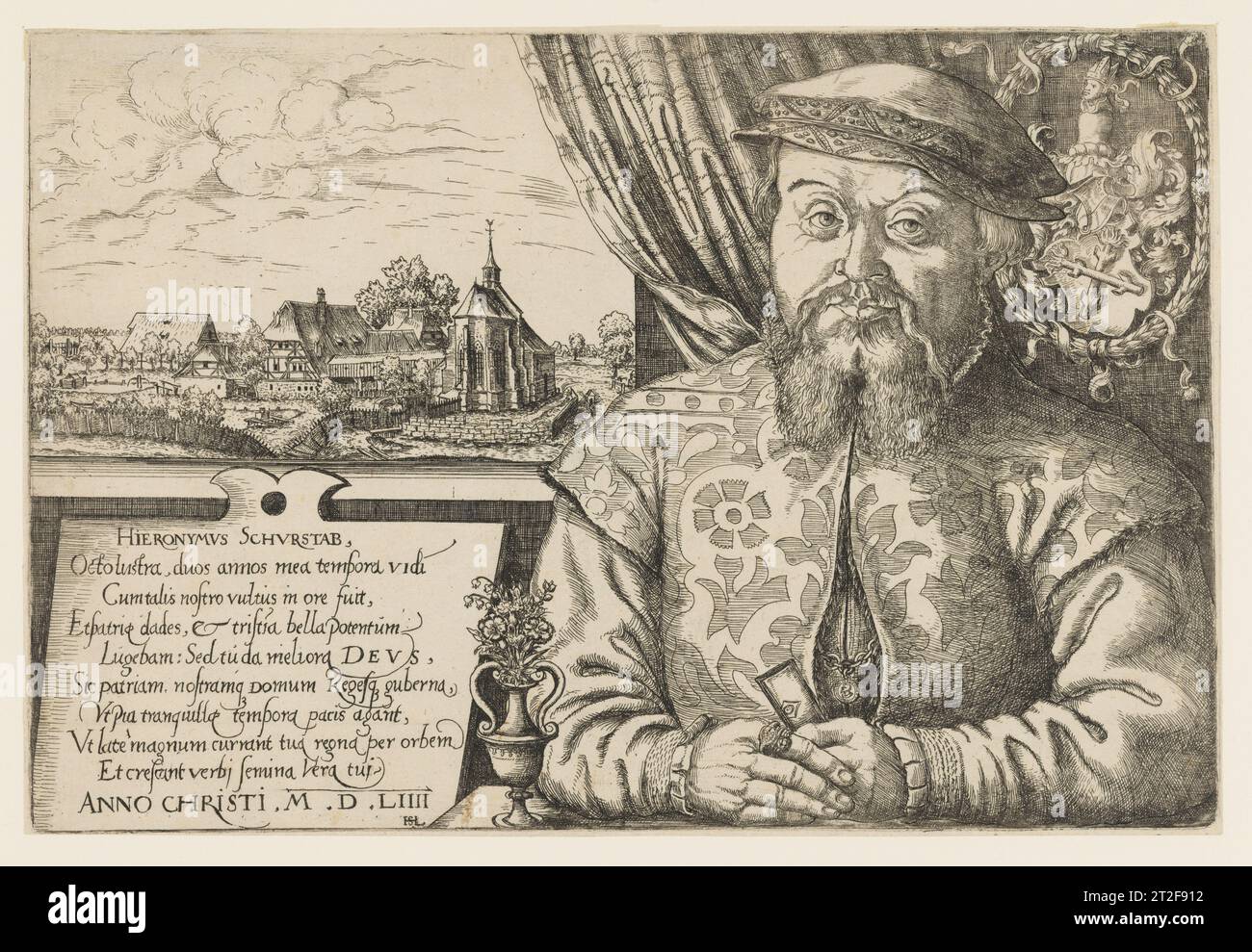 Portrait de Hieronymus Schürstab Hanns Lautensack Allemand 1554 Voir plus. Portrait de Hieronymus Schürstab. Hanns Lautensack (allemand, Bamberg Banque D'Images