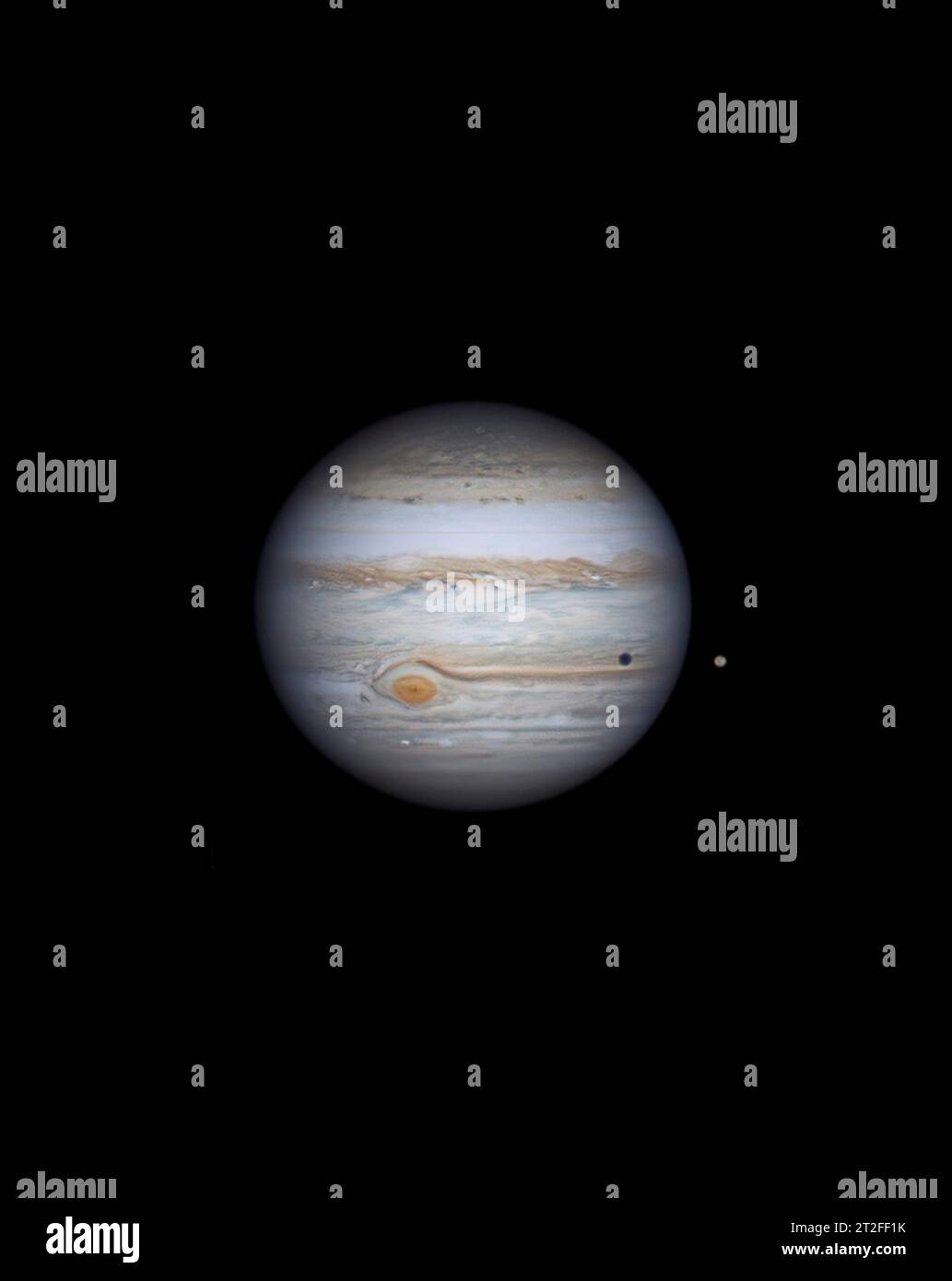 Le passage d'Io devant Jupiter. Banque D'Images