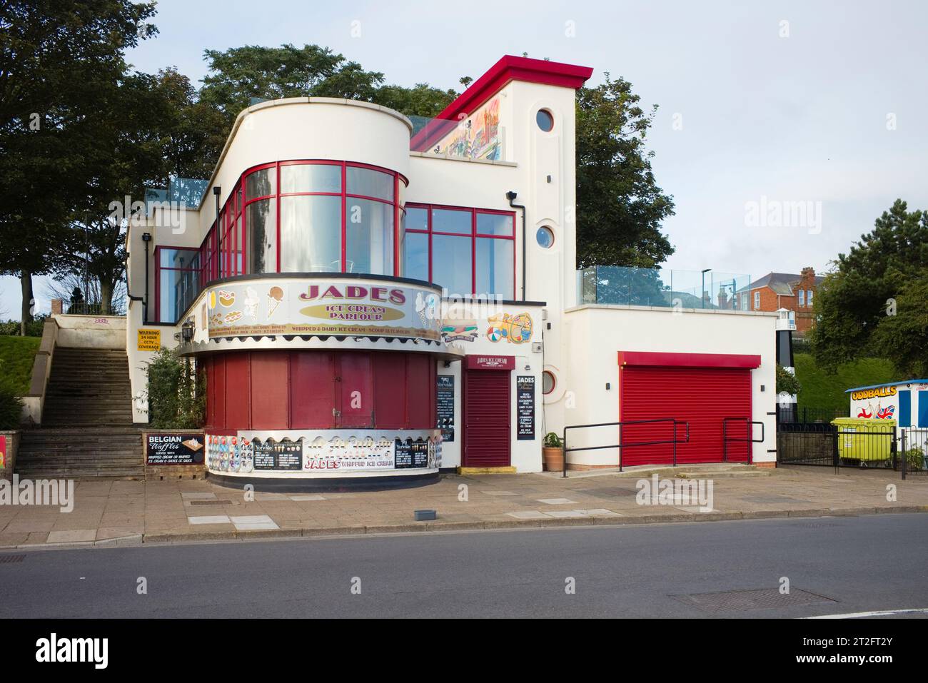 Glacier style années 1930 chez Cleethorpes Banque D'Images