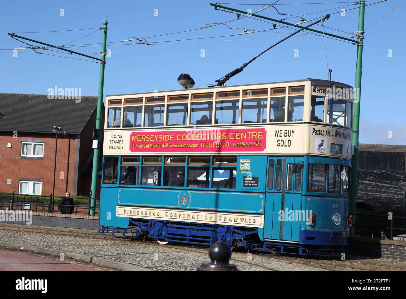 Tramway Birkenhead Banque D'Images
