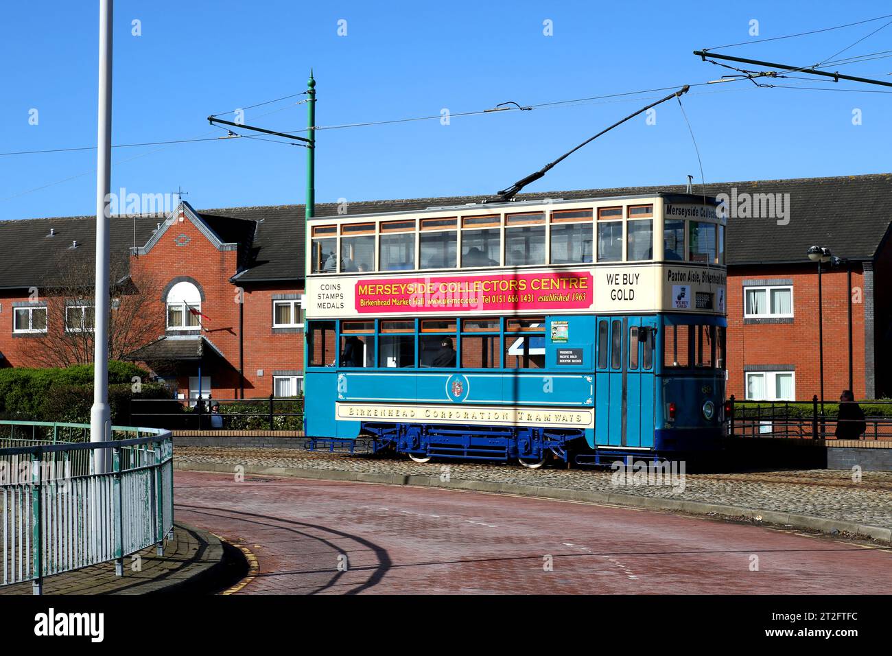 Tramway Birkenhead Banque D'Images
