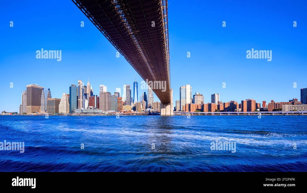 l'horizon de manhattan, new york Banque D'Images