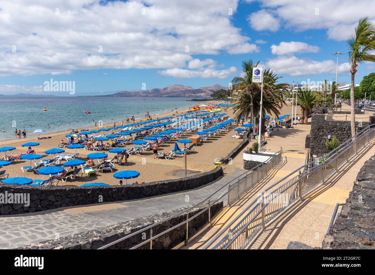 Playa Blanca, Puerto del Carmen, Lanzarote, Iles Canaries, Royaume d'Espagne Banque D'Images