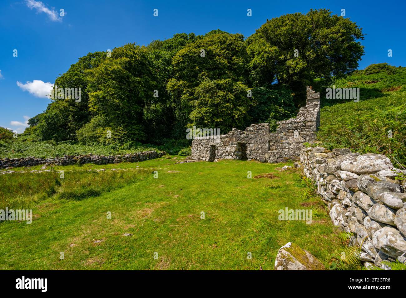 St Cybi's Well Llangybi North Wales. Banque D'Images