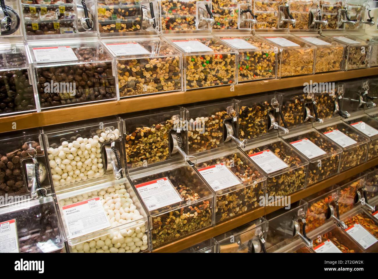Produits alimentaires en vrac triés pour la sélection des clients Banque D'Images