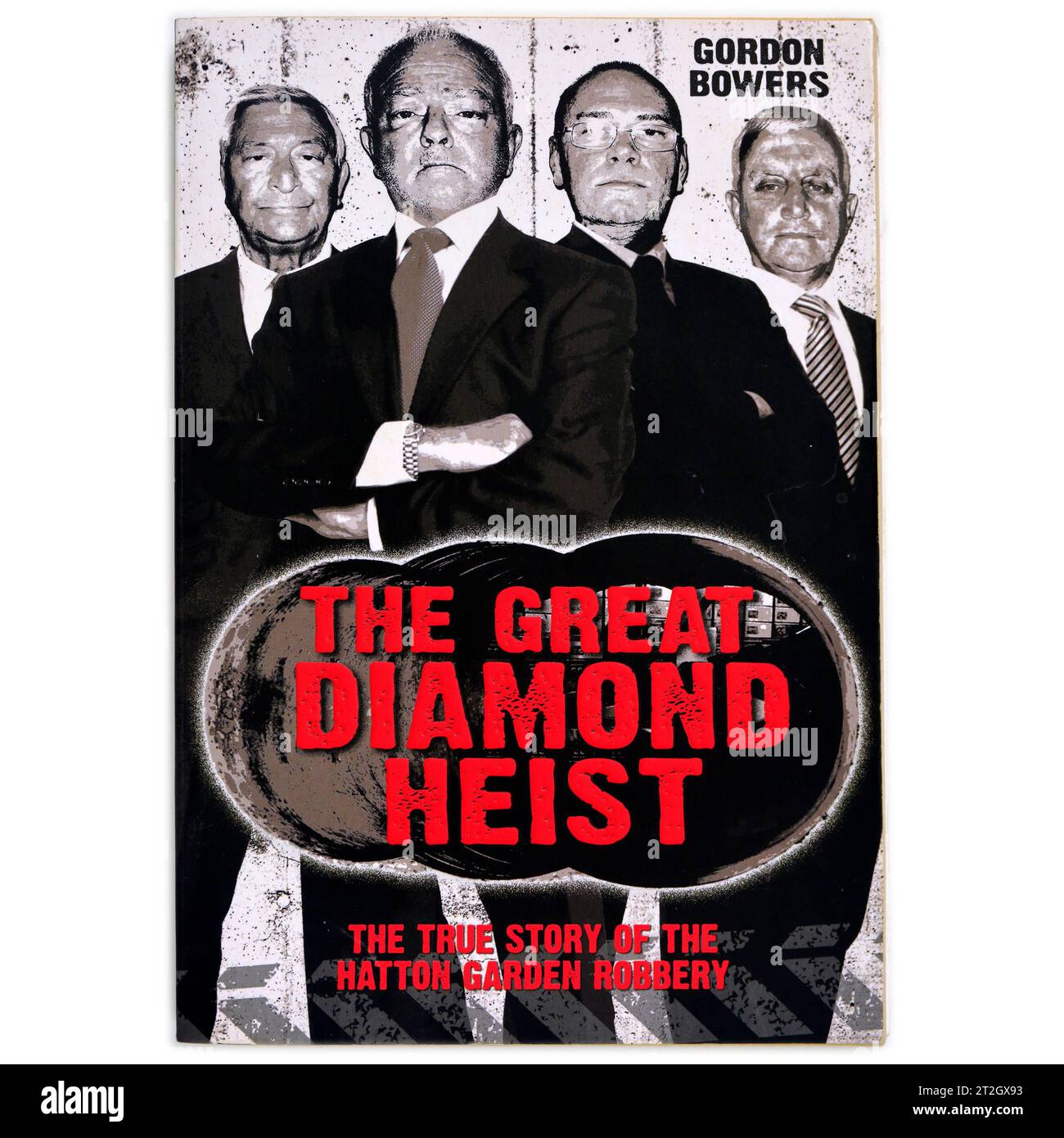 The Great Diamond Heist - par Gordon Bowers. Couverture de livre sur fond blanc. Banque D'Images