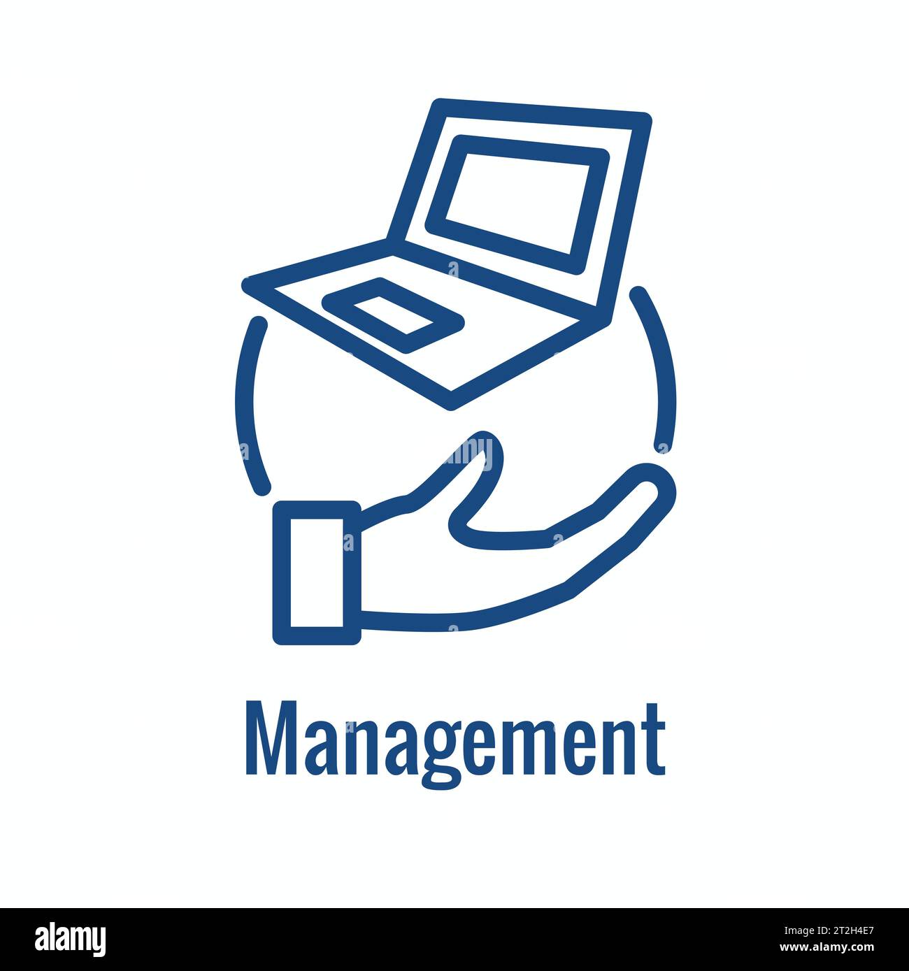 Icône de l'environnement de développement de Kubernetes montrant les avantages Illustration de Vecteur