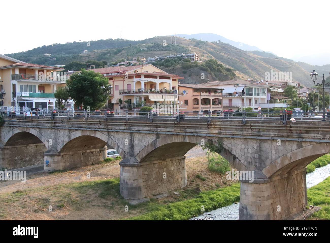 Pont à Diamante, Cosenza, Calabre, Italie Banque D'Images