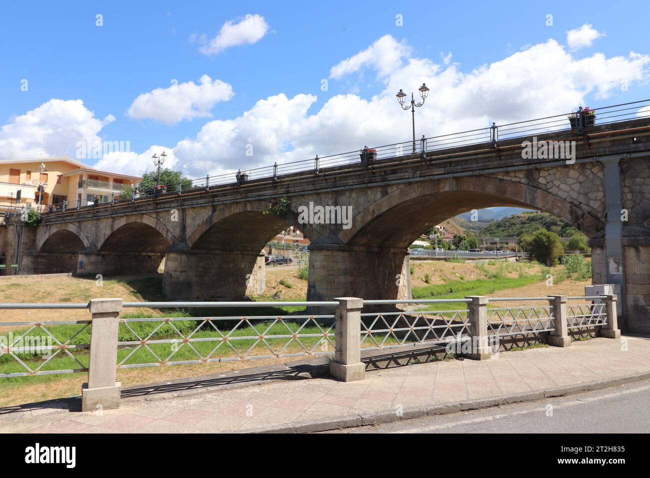 Pont à Diamante, Cosenza, Calabre, Italie Banque D'Images