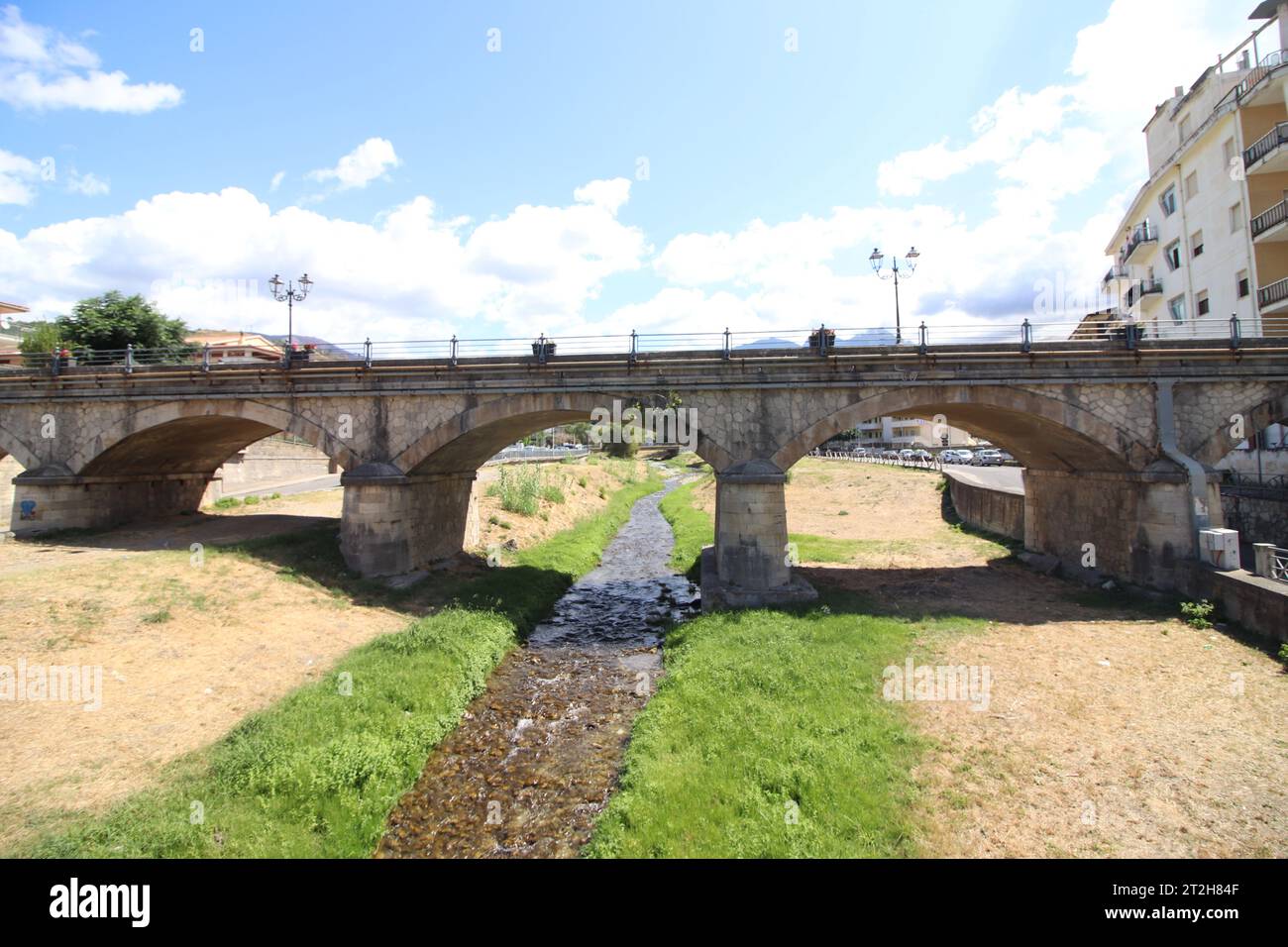 Pont à Diamante, Cosenza, Calabre, Italie Banque D'Images
