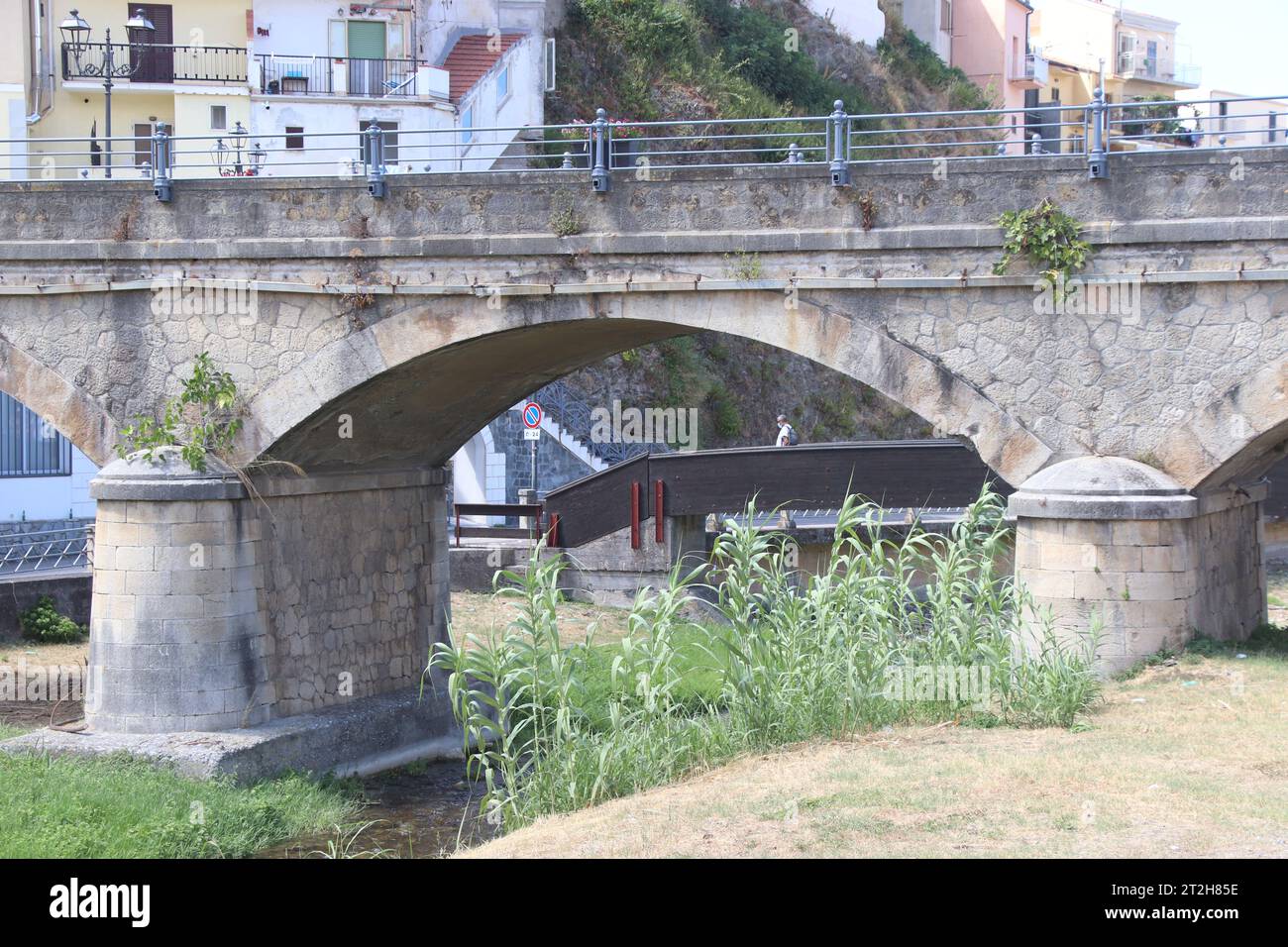Pont à Diamante, Cosenza, Calabre, Italie Banque D'Images