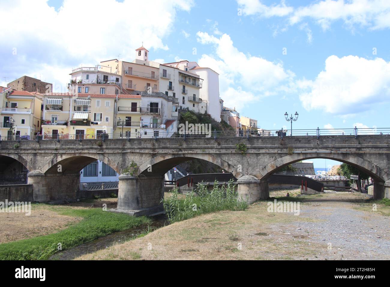 Pont à Diamante, Cosenza, Calabre, Italie Banque D'Images