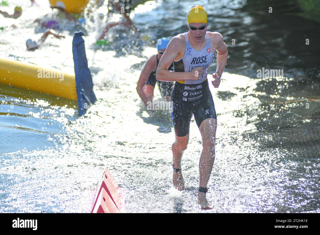 Laura Lindemann (Allemagne). Triathlon femmes. Championnats d'Europe Munich 2022 Banque D'Images