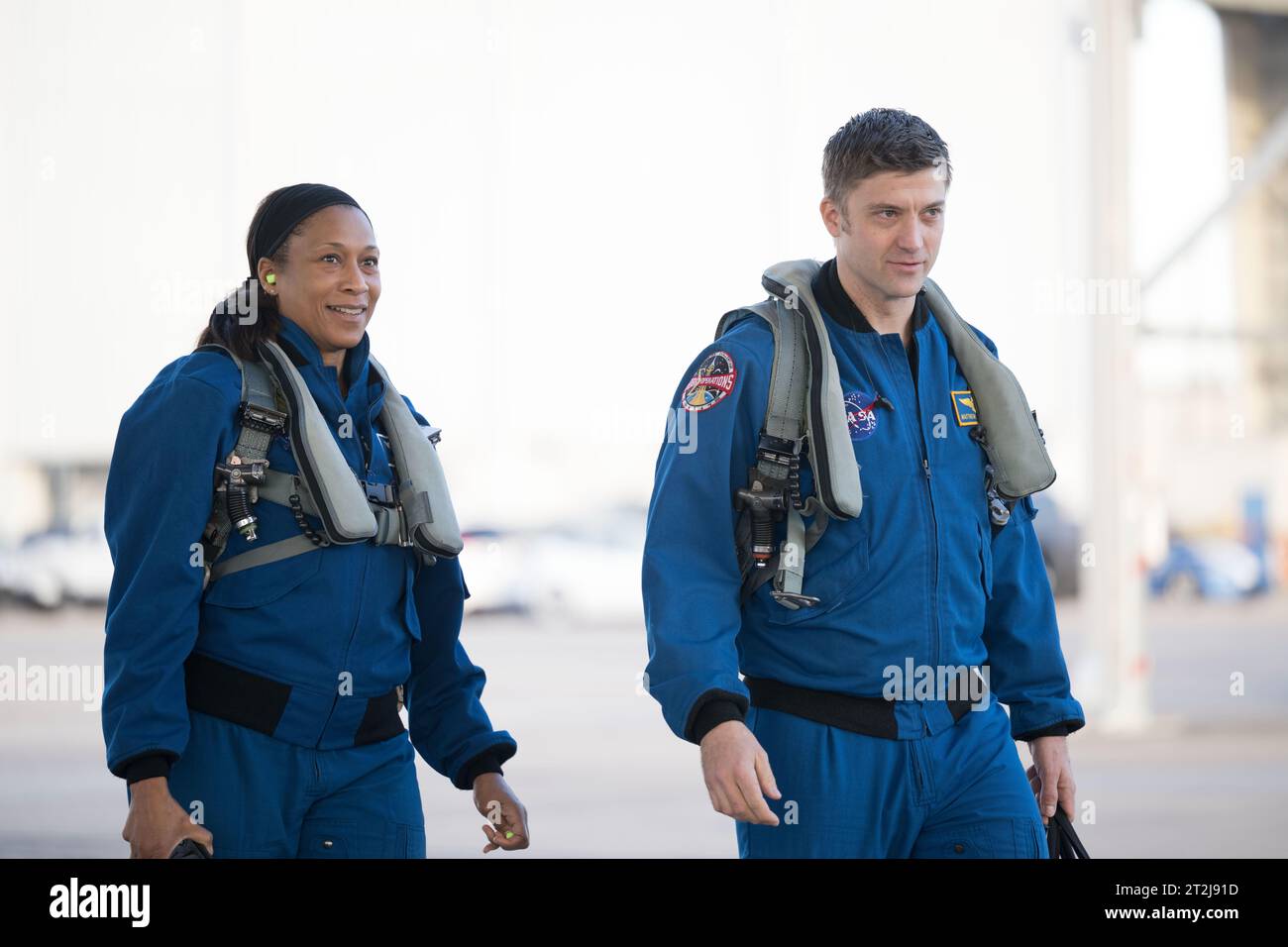Ellington Field, Texas, États-Unis. 27 janvier 2023. Les astronautes de l'équipage 8 Matthew Dominick et Jeanette Epps en vol T-38 à Ellington Field. (Image de crédit : © NASA/ZUMA Press Wire) USAGE ÉDITORIAL SEULEMENT! Non destiné à UN USAGE commercial ! Banque D'Images