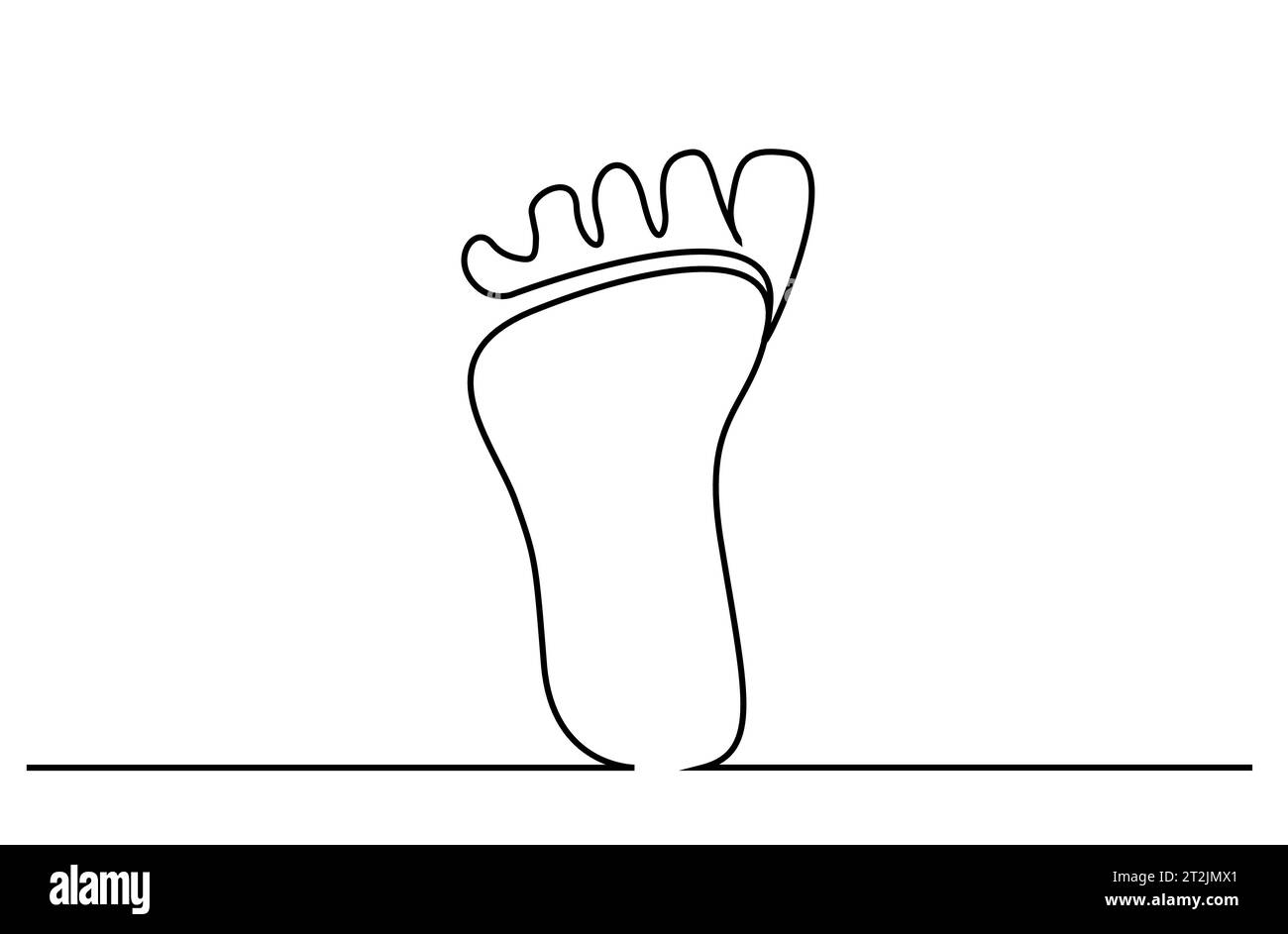 dessin au trait de l'anatomie du pied humain Illustration de Vecteur