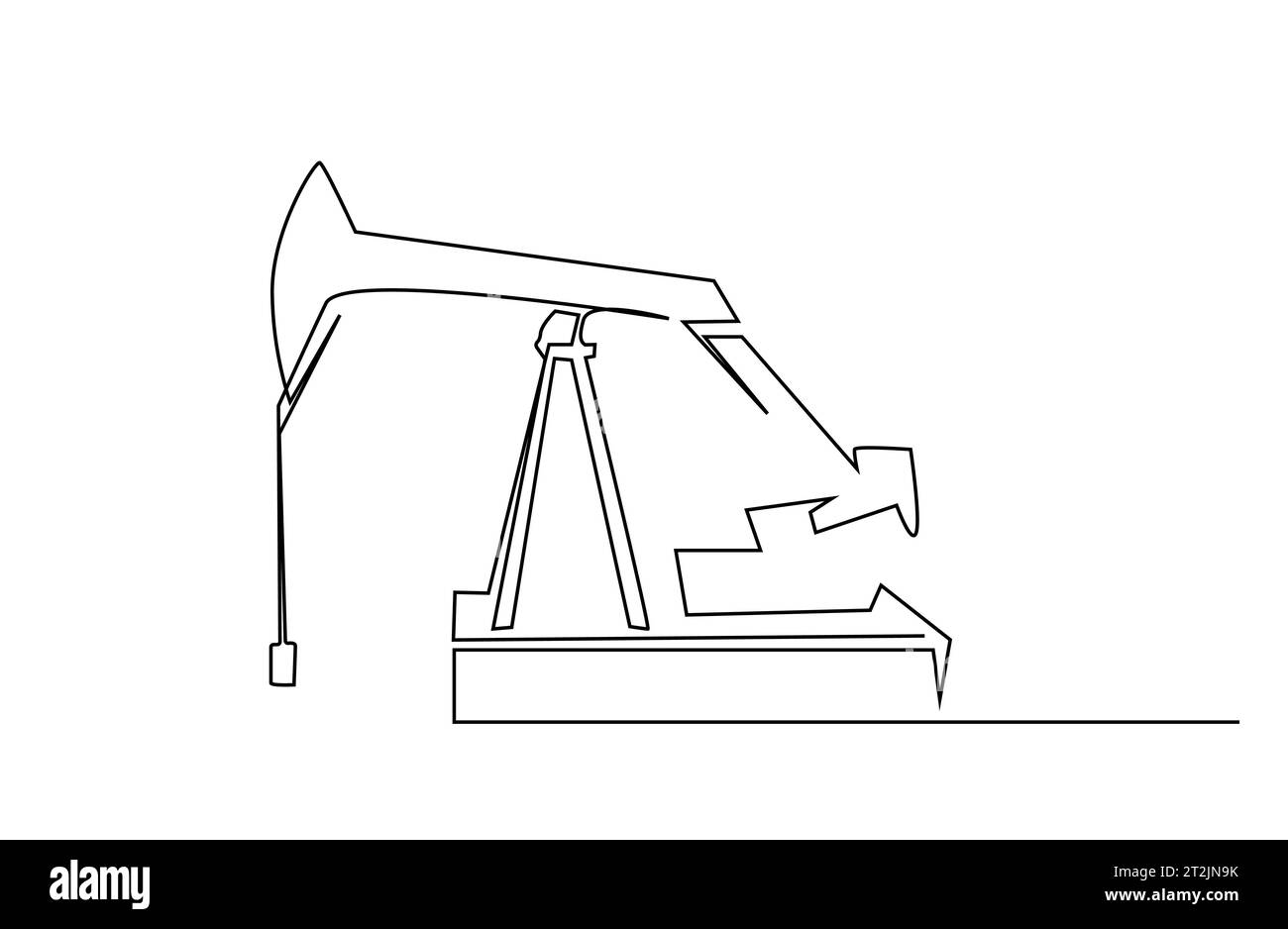 illustration de l'objet métier de raffinerie d'extraction de pétrole de l'industrie Illustration de Vecteur