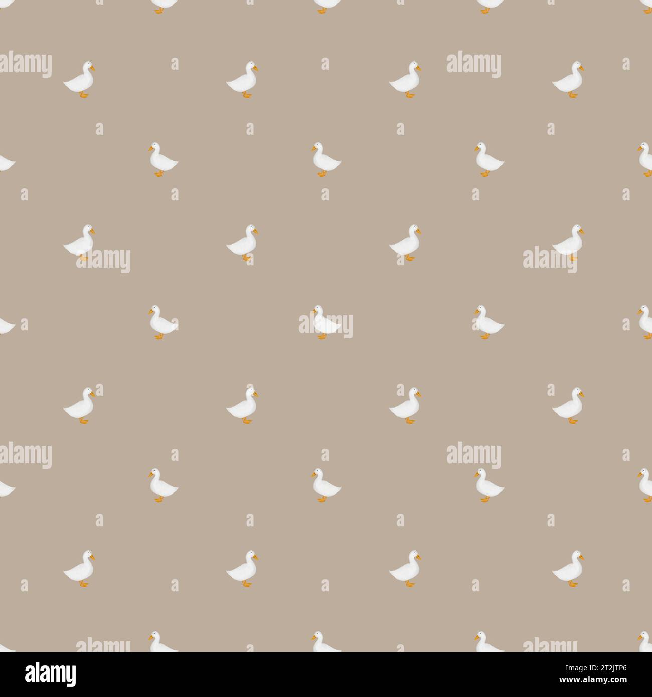 motif sans couture de canards sur un fond beige. motif élégant pour l'impression sur des tissus pour enfants dans un style boho rustique. motif à imprimer sur Banque D'Images