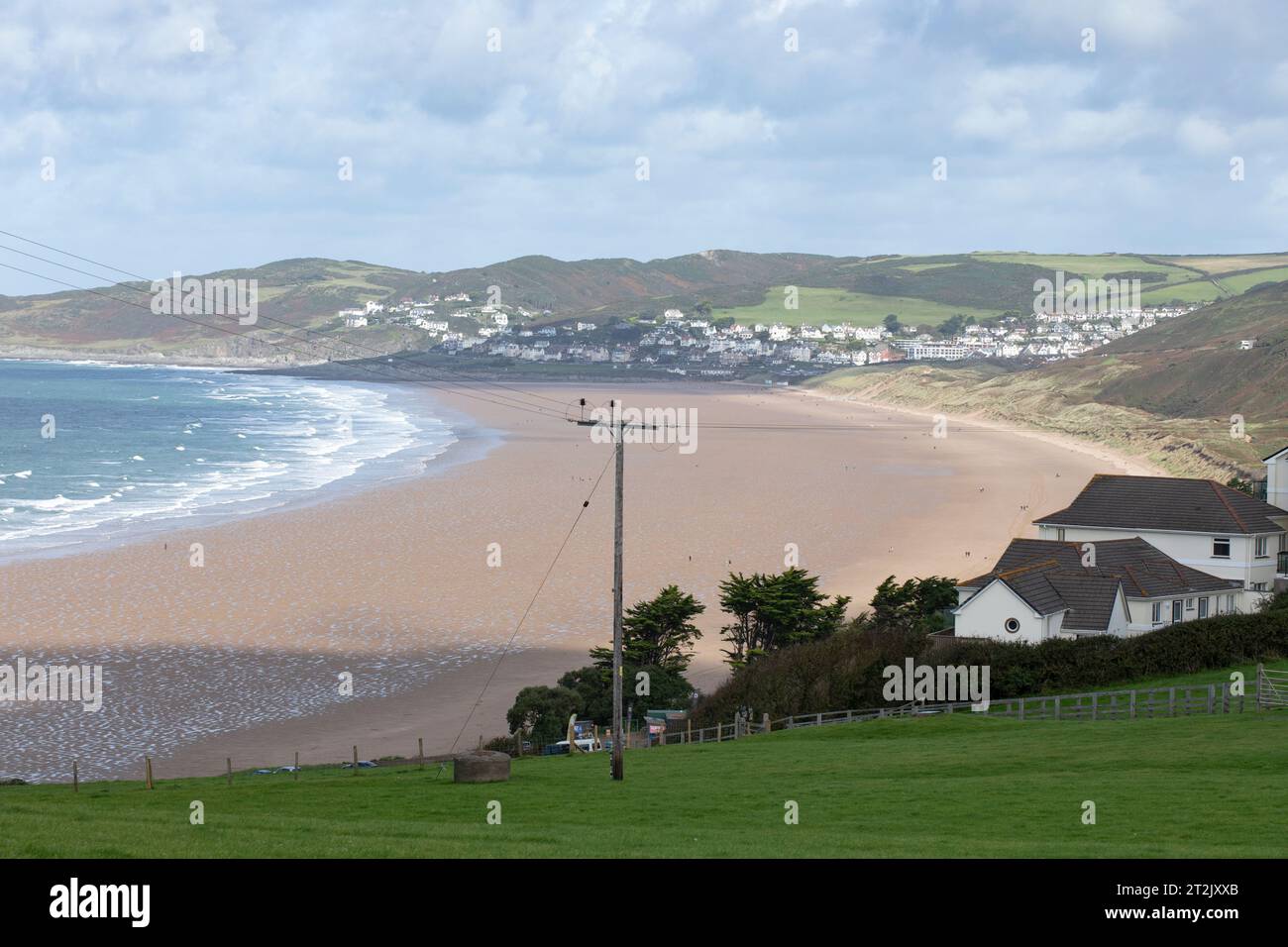 Woolacombe Beach dans le Devon, Royaume-Uni Banque D'Images