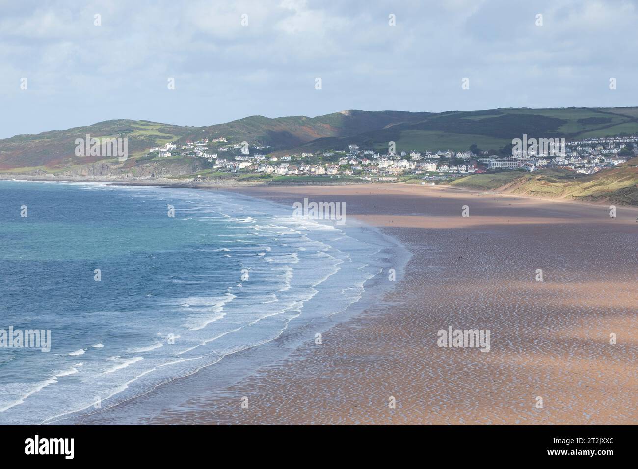 Woolacombe Beach dans le Devon, Royaume-Uni Banque D'Images