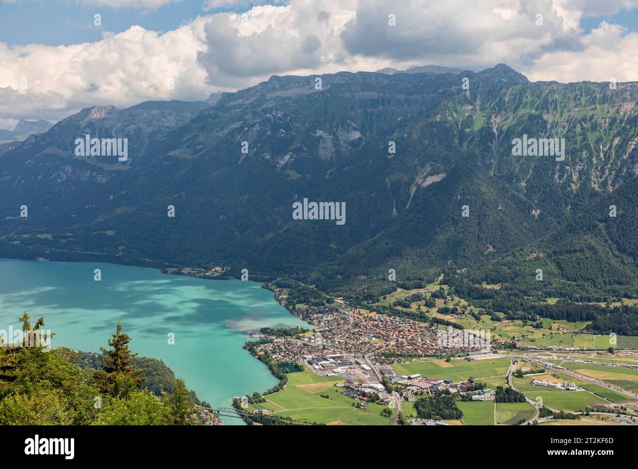 interlaken et le lac brienz suisse de harder kulm Banque D'Images