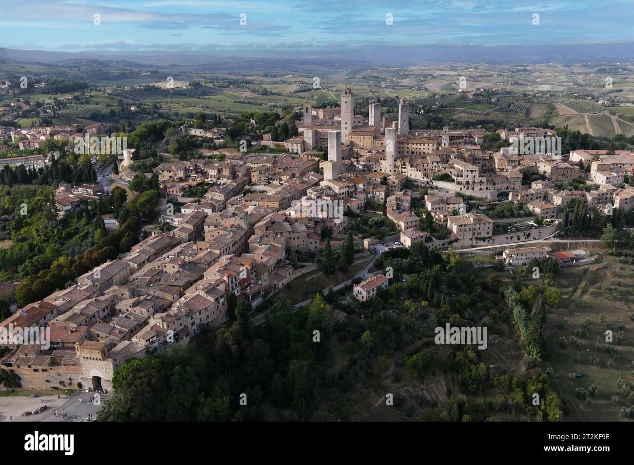 San Gimignano, Toscane, Italie Banque D'Images