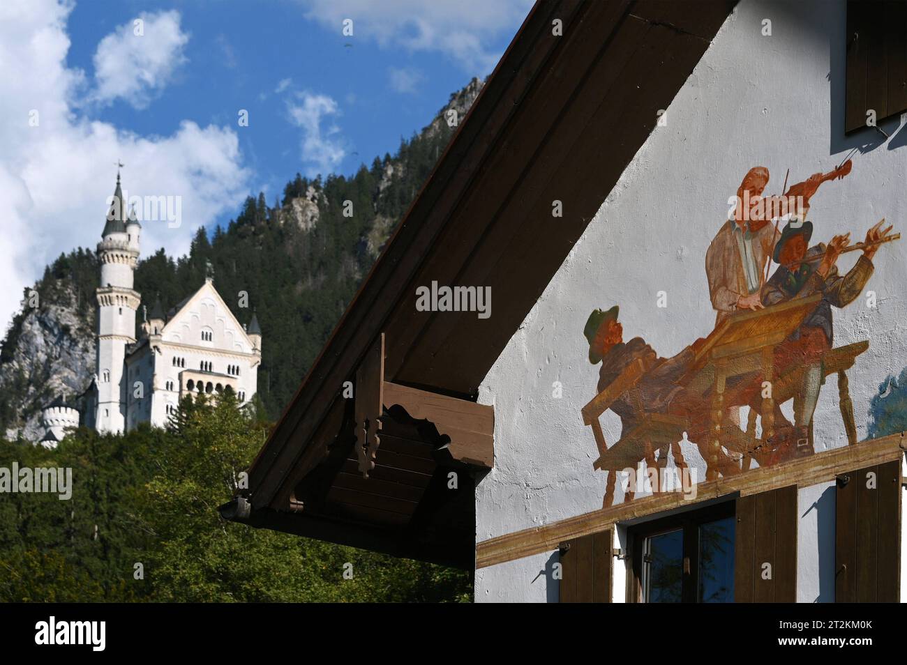 Schloss Neuschwanstein im bayerischen Allgäu BEI Füssen, Deutschland *** Château de Neuschwanstein en Bavière Allgäu près de Füssen, Allemagne crédit : Imago/Alamy Live News Banque D'Images