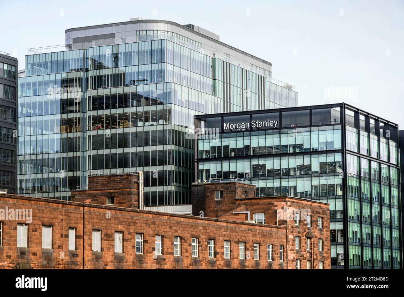 Immeuble de bureaux Morgan Stanley, Glasgow, Écosse, Royaume-Uni, Europe Banque D'Images