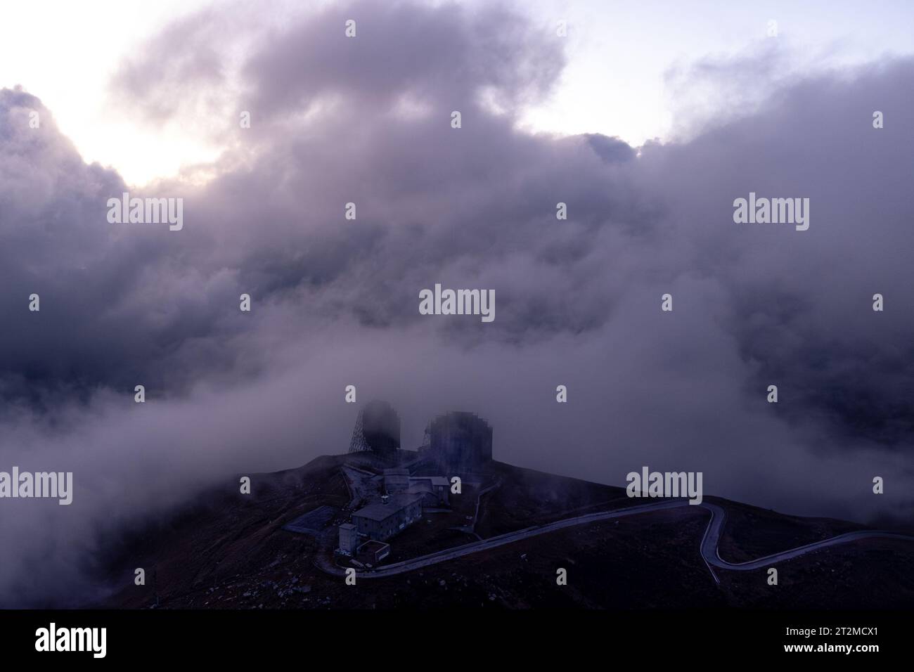 Ex base OTAN à Colle dei Galli , Italie. 14 octobre 2023. , BASE OTAN. Crédit : Alessio Morgese/Alessio Morgese / Emage / Alamy Live News Banque D'Images