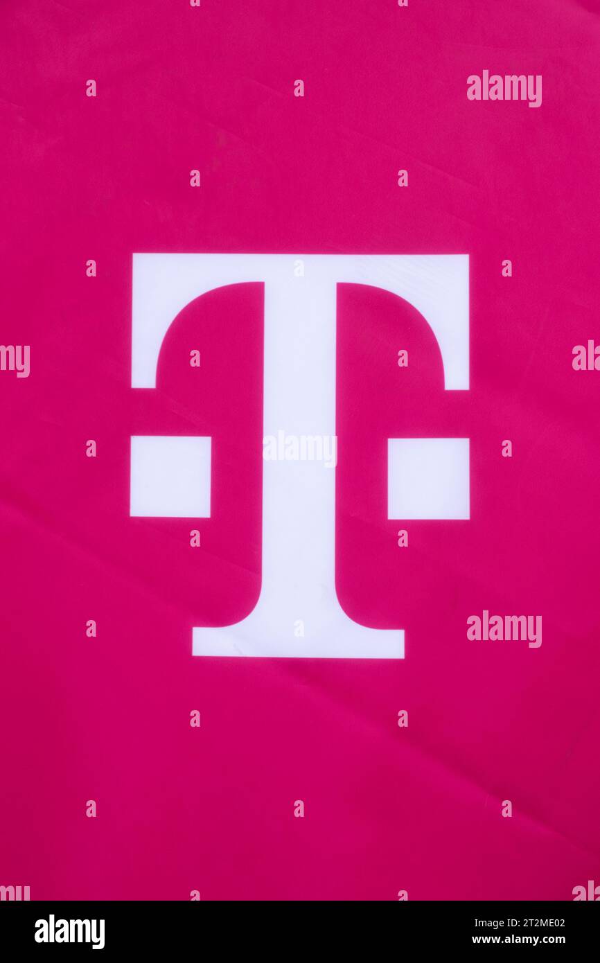 Signe et logo de T-mobile T Banque D'Images