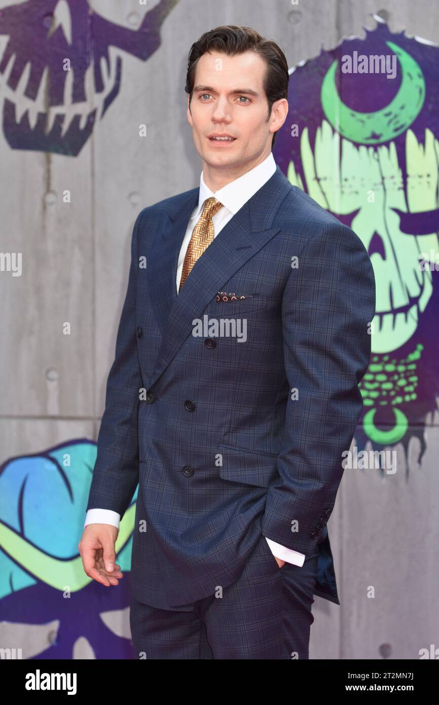 Henry Cavill, 'suicide Squadd' - première européenne, Odeon Leicester Square, Londres, Royaume-Uni Banque D'Images