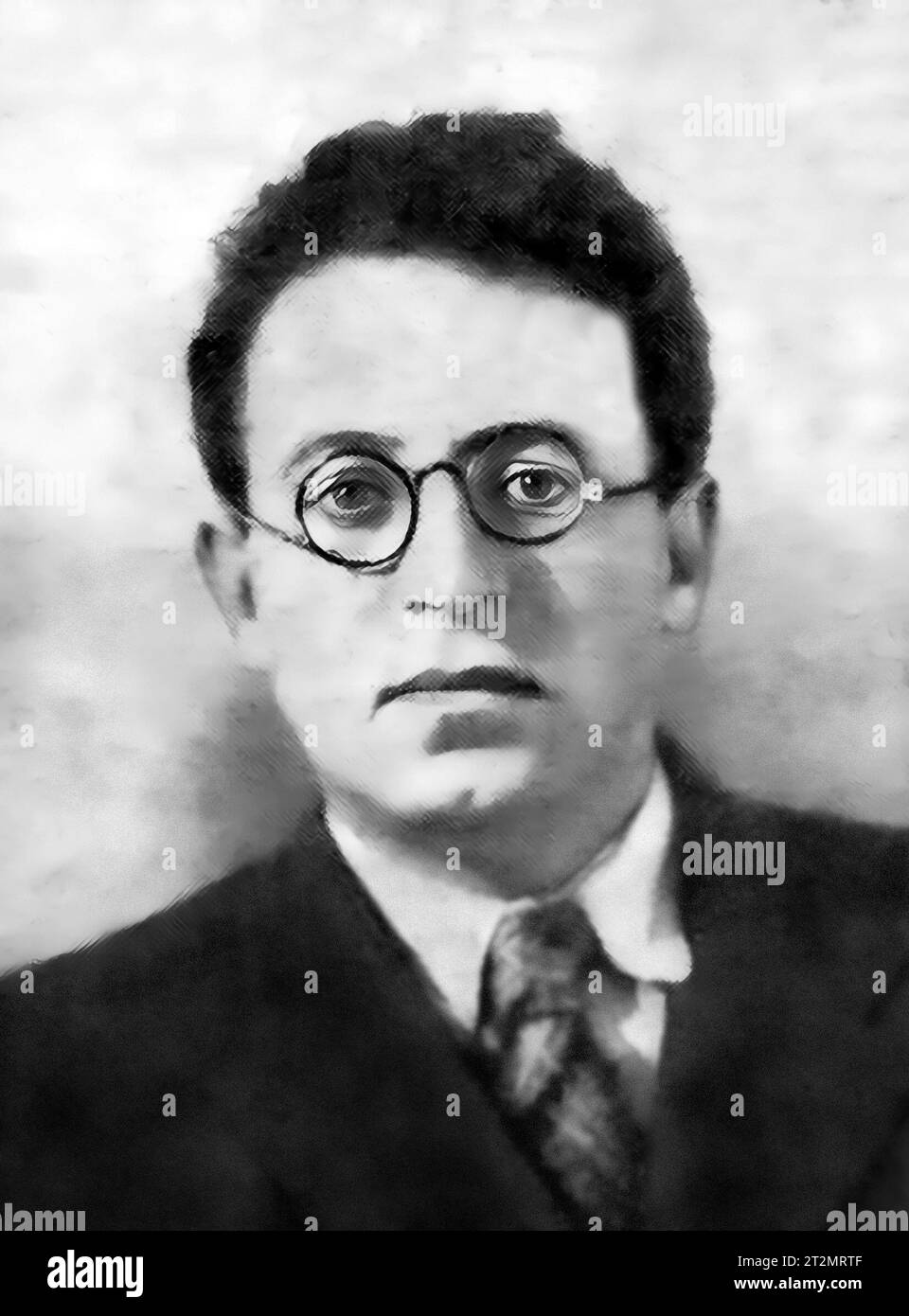 Vasily Grossman. Portrait de l'écrivain et journaliste soviétique, Vassili Semyonovich Grossman (1905-1964) en 1941 Banque D'Images