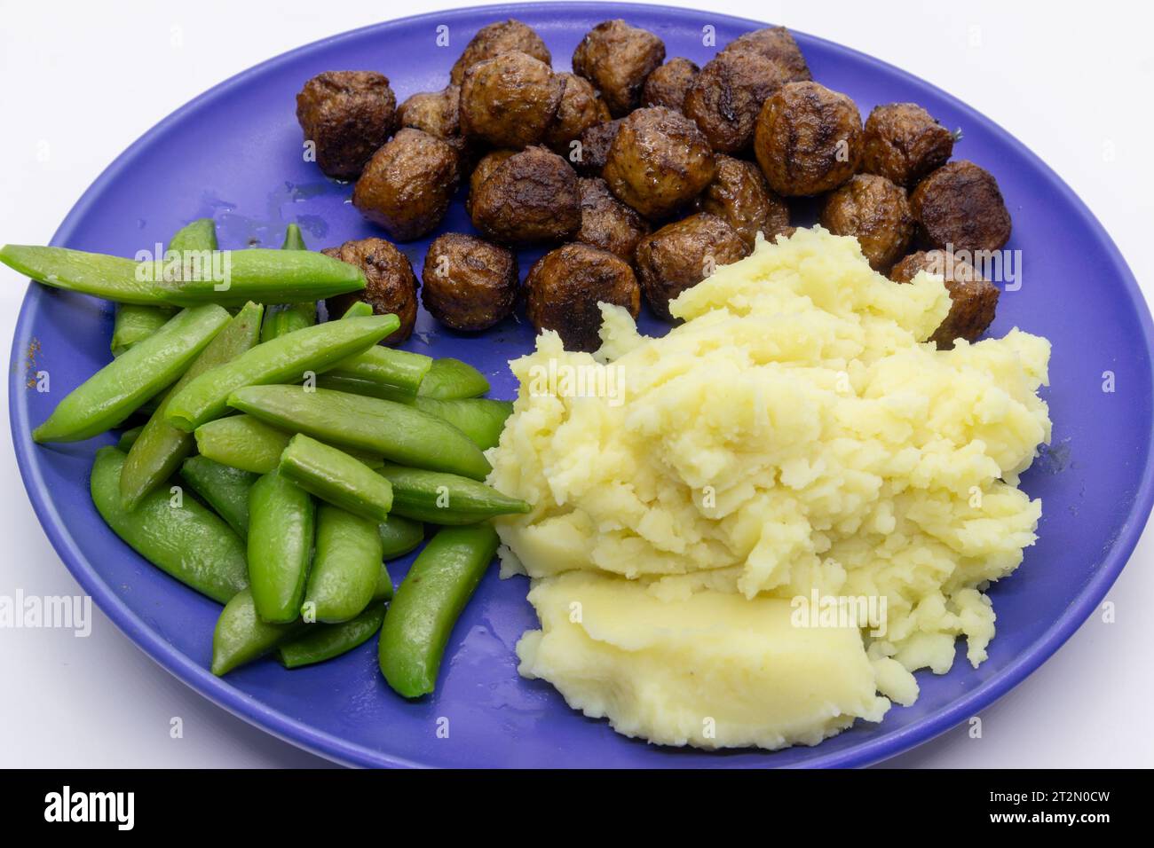 boulettes de viande dans la poêle Banque D'Images