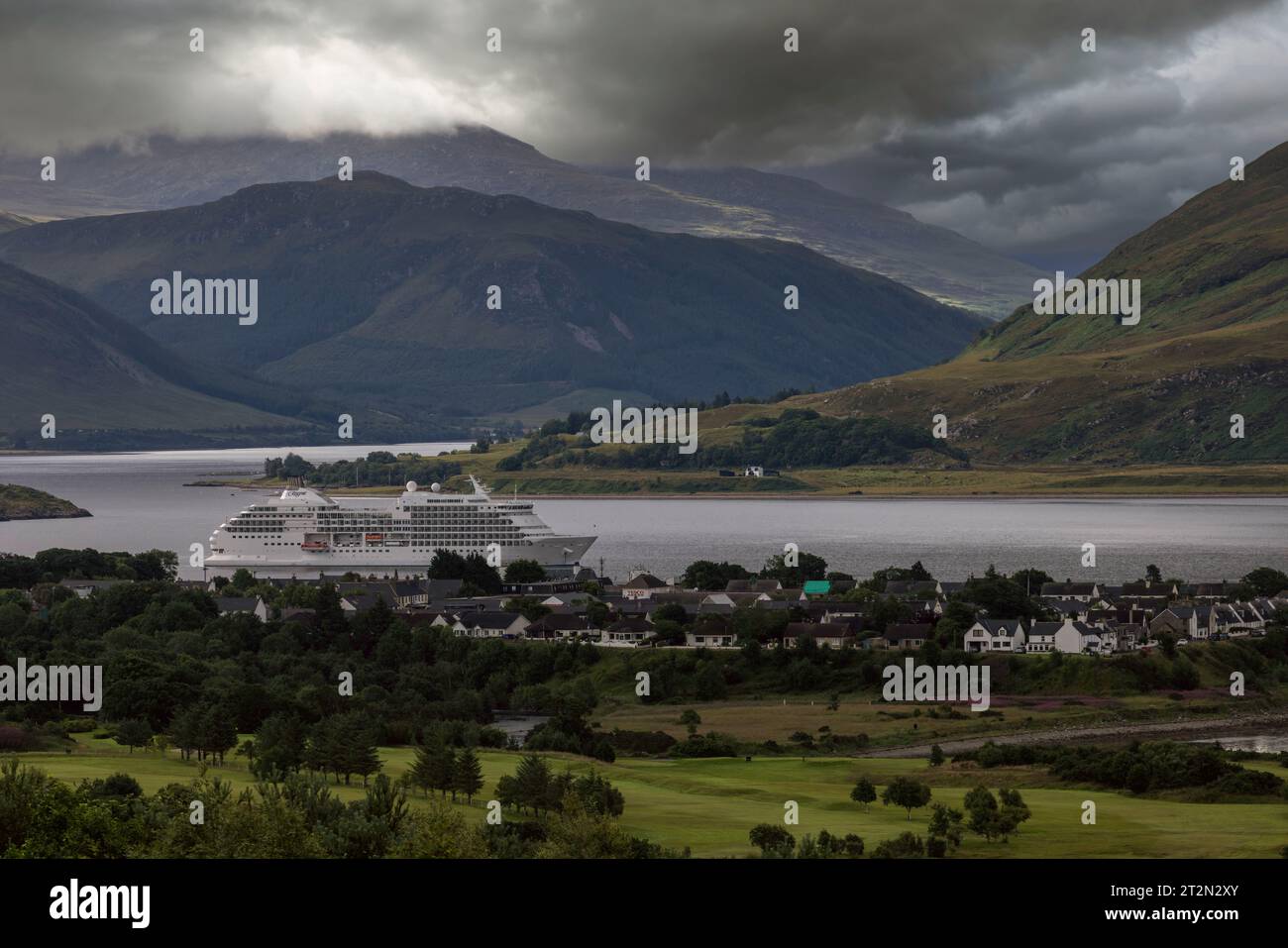 Ullapool dans les Highlands écossais est un port de ferry important pour les Hébrides extérieures. Banque D'Images