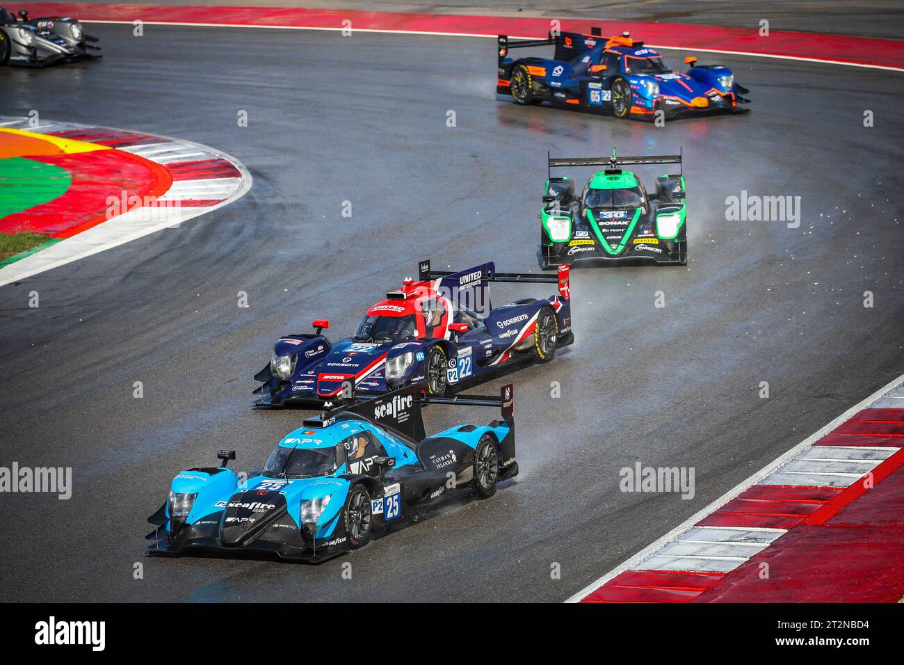 Portimao, Portugal. 26 août 2023. 25 SIMPSON Kyffin (usa), ALLEN James (aus), LYNN Alexander (gar), Algarve Pro Racing, Oreca Gibson 07 - Gibson, action pendant les 4 heures de l'Algarve 2023, 5e manche des European le Mans Series 2023 du 18 au 20 octobre 2023 à Portimao, Portugal - photo Paulo Maria/DPPI crédit: DPPI Media/Alamy Live News Banque D'Images