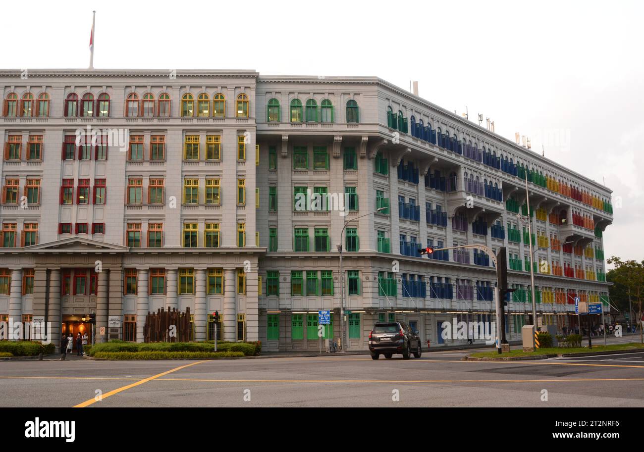 Poste de police d'Old Hill Street. Singapour Banque D'Images