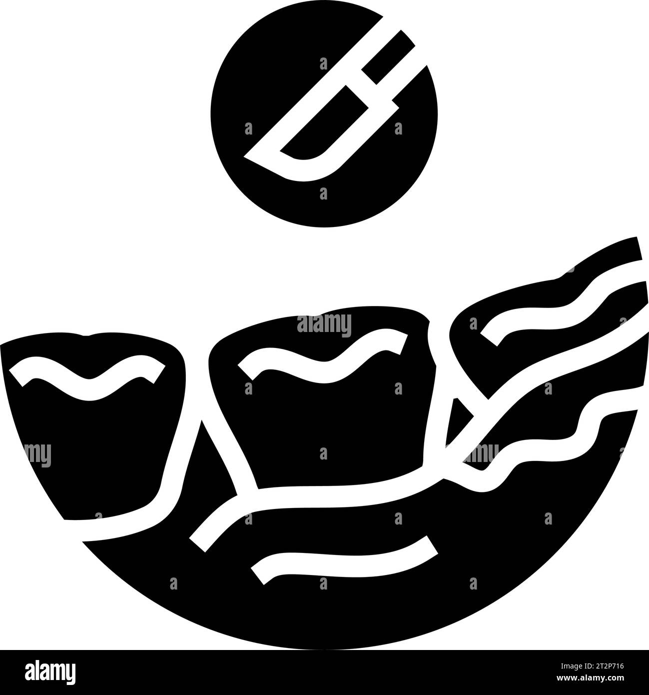 illustration vectorielle d'icône de glyphe d'enlèvement de dent de sagesse Illustration de Vecteur
