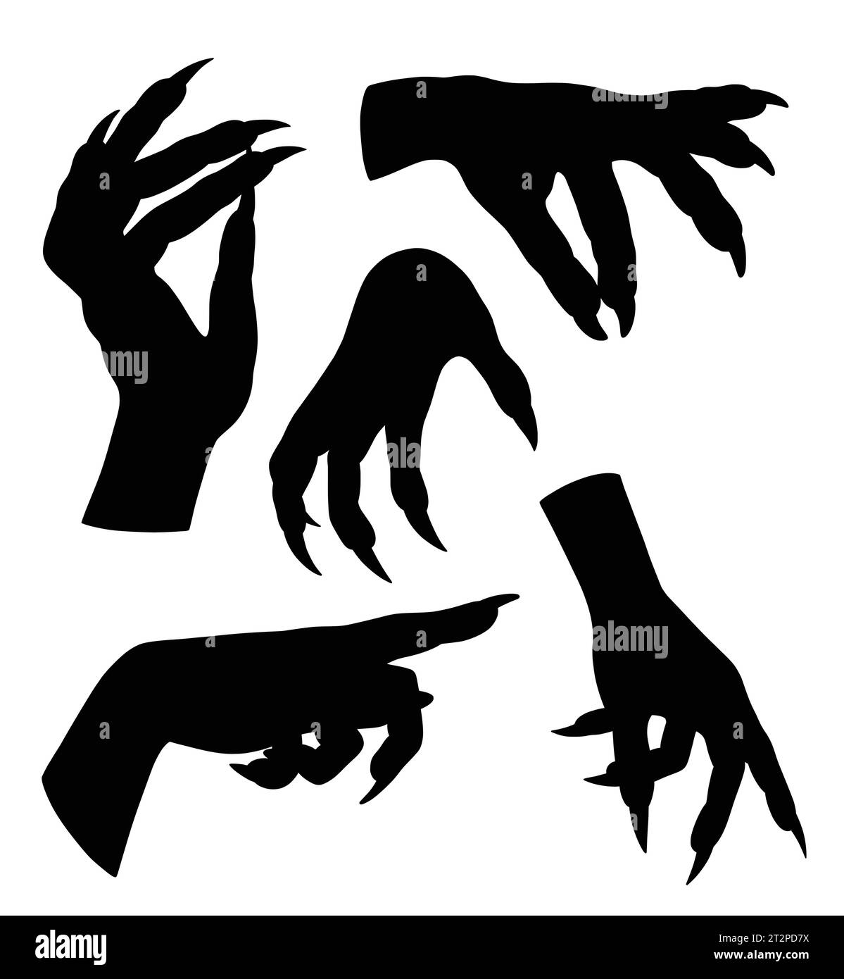 geste de signe de main monstre et extraterrestre et silhouette de geste de doigt de symbole Illustration de Vecteur geste de signe de main monstre et extraterrestre et silhouette de geste de doigt de symbole Illustration de Vecteur