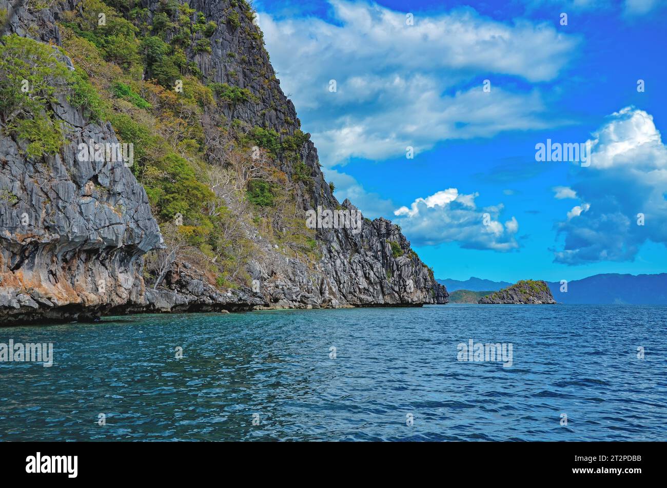 Île de Sangat dans la baie de Coron, province de Palawan (Philippines) Banque D'Images