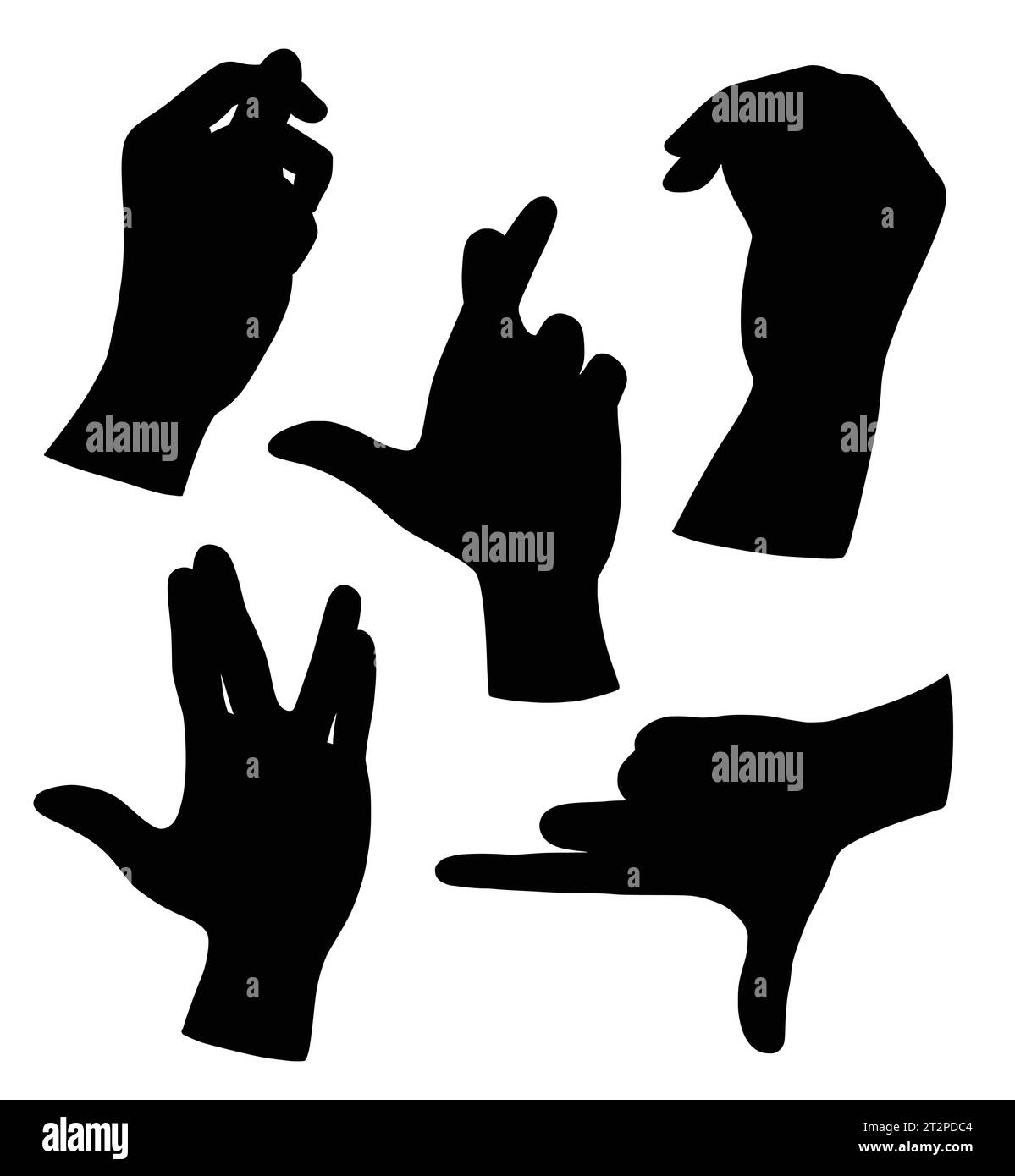 signe de main et symbole doigts gestuels silhouette Illustration de Vecteur signe de main et symbole doigts gestuels silhouette Illustration de Vecteur