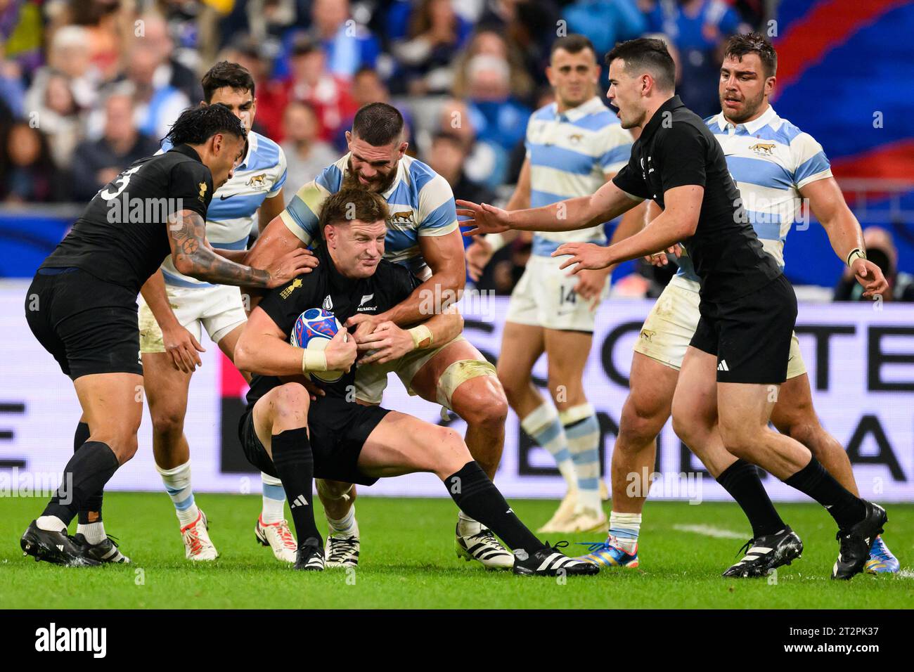 Saint Denis, France. 20 octobre 2023. Jordie Barrett de Nouvelle-Zélande lors du match de demi-finale de la coupe du monde de Rugby France 2023 entre l'Argentine et la Nouvelle-Zélande au Stade de France le 20 octobre 2023 à Saint-Denis, en périphérie de Paris. Photo de Laurent Zabulon/ABACAPRESS.COM crédit : Abaca Press/Alamy Live News Banque D'Images