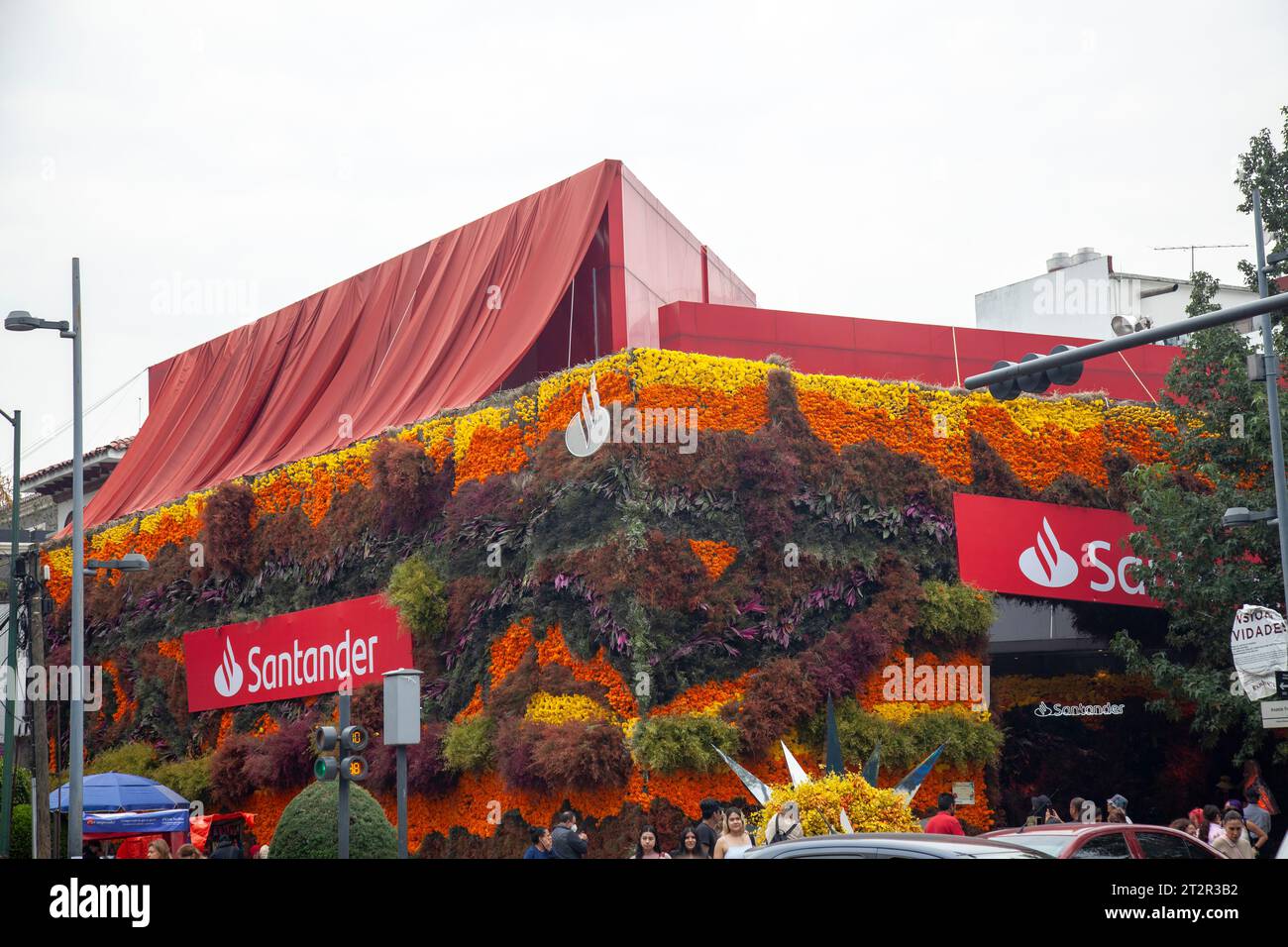 Avenida Presidente Masaryk pendant le Festival de Flores (jour des morts) dans le quartier Polanco à Mexico, Mexique Banque D'Images