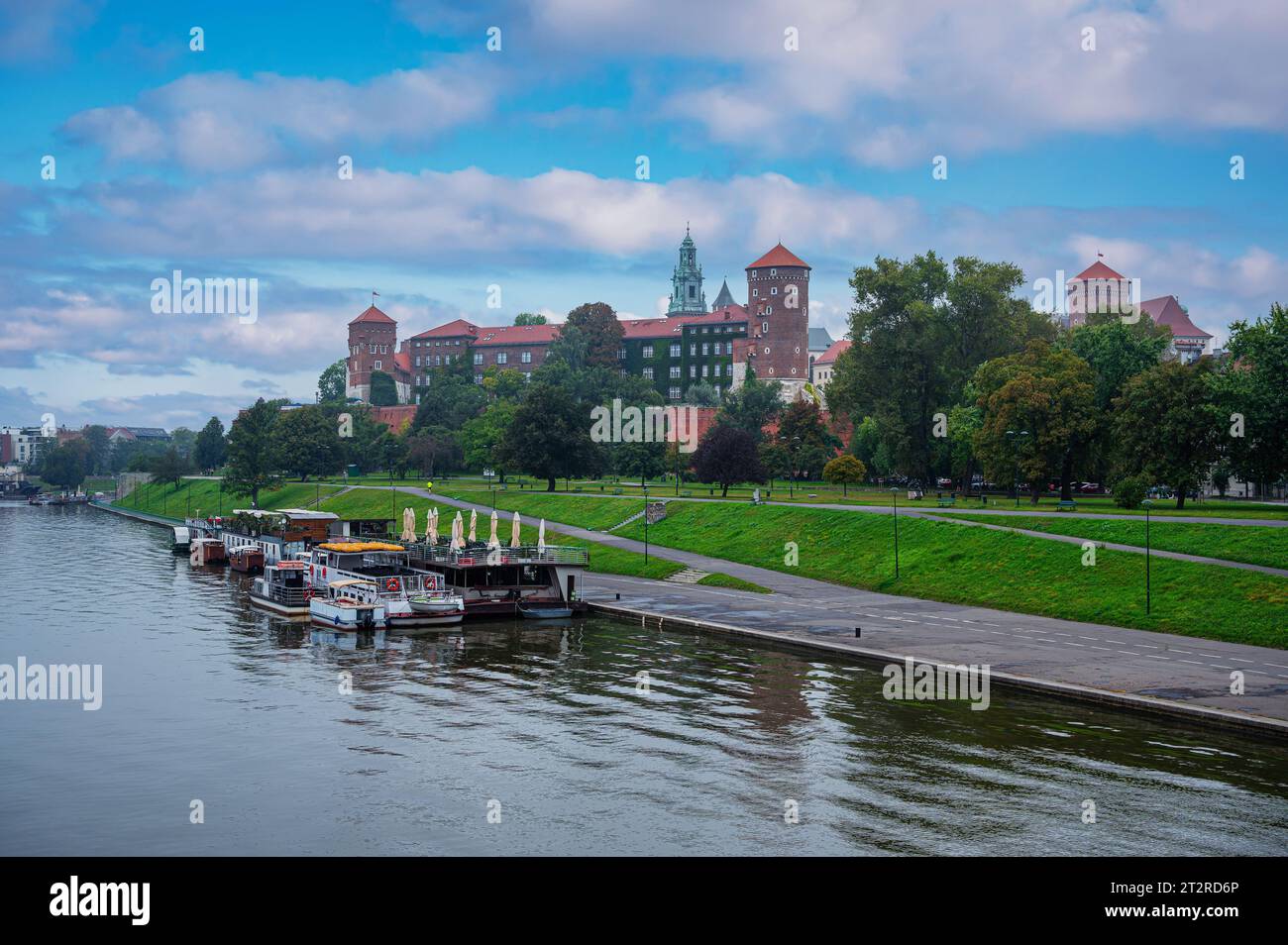 Le château de Wawel à Cracovie, Pologne Banque D'Images
