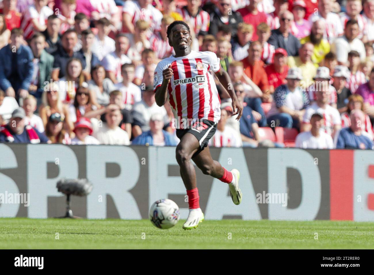 Abdoullah Ba of Sunderland - Sunderland v Southampton, Sky Bet Championship, Stadium of Light, Sunderland, UK - 2 septembre 2023 usage éditorial uniquement - des restrictions de DataCo s'appliquent Banque D'Images