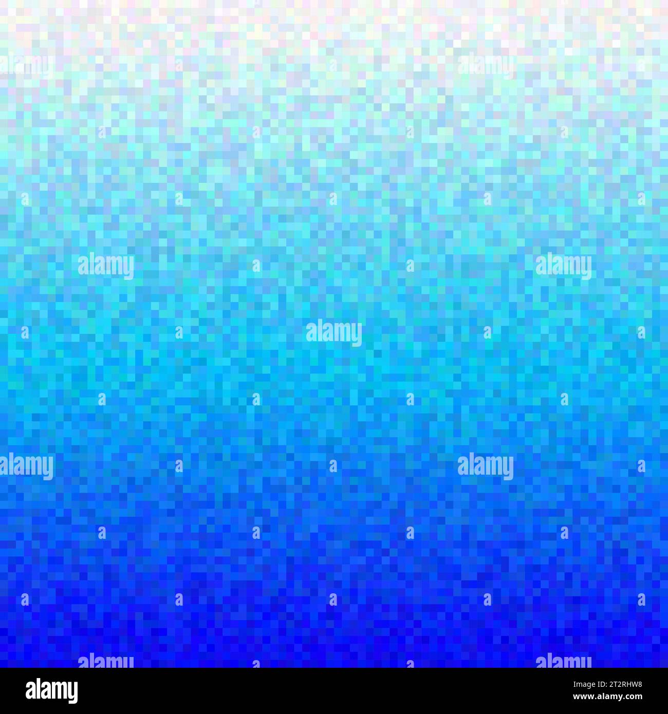Estomper l'eau bleue de la texture de pixel de bas en haut avec tramage. illustration vectorielle rétro 16 bits de mer, piscine ou océan. Fond dégradé. Illustration de Vecteur