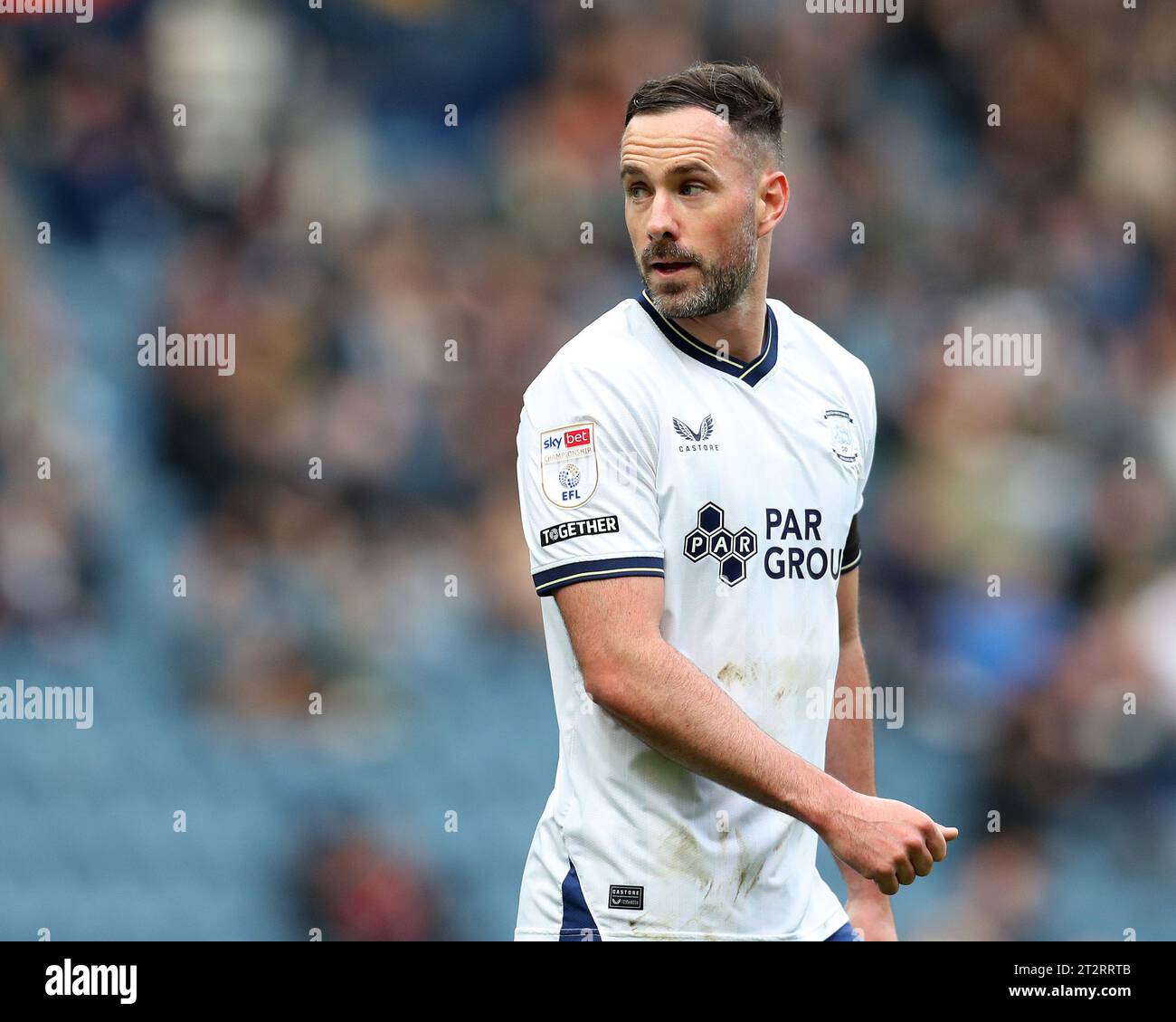 Deepdale, Preston, Royaume-Uni. 21 octobre 2023. EFL Championship football, Preston North End contre Millwall ; Greg Cunningham de Preston North End crédit : action plus Sports/Alamy Live News Banque D'Images