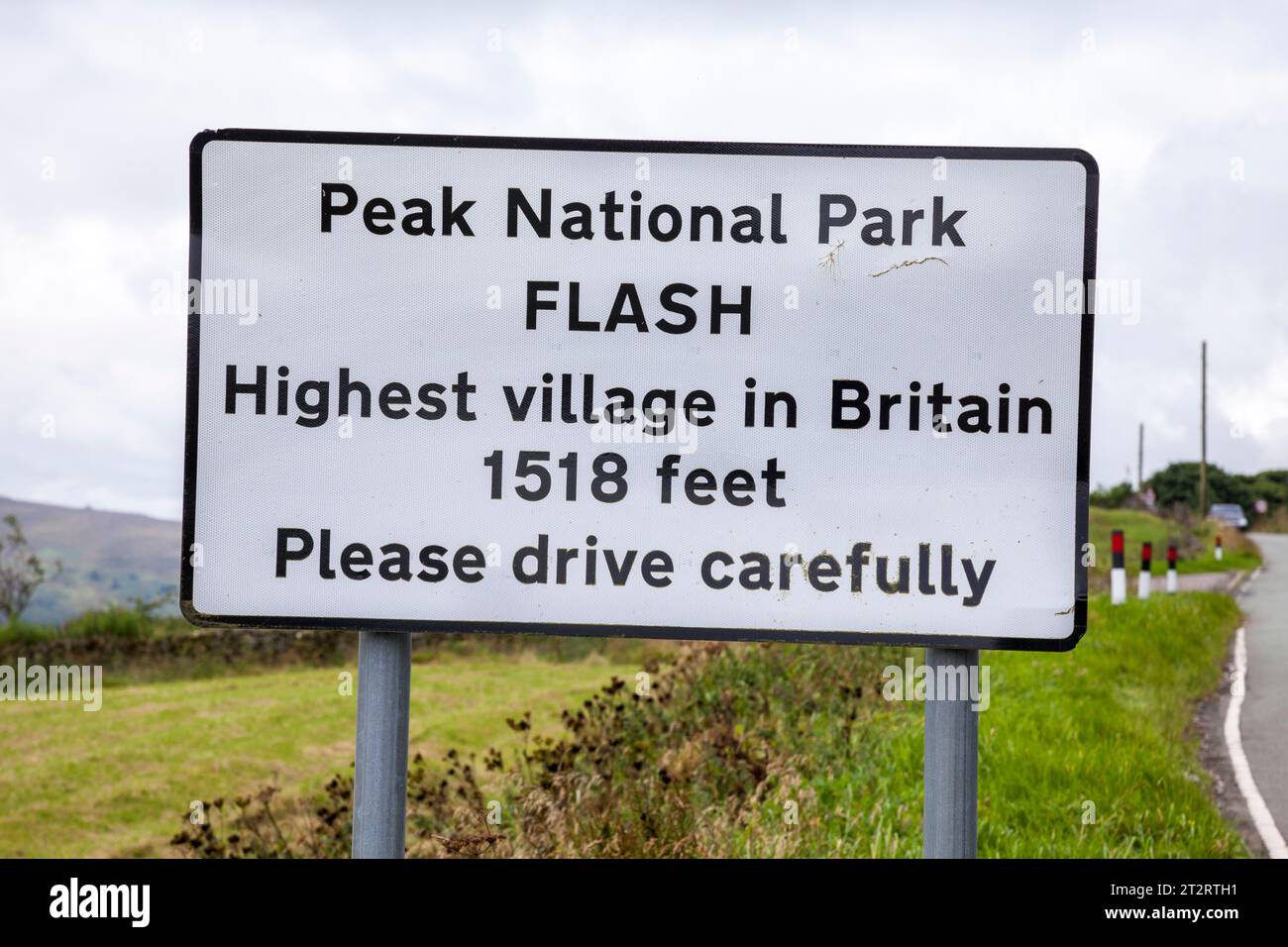 Le village de Flash, Staffordshire, Angleterre, Royaume-Uni le plus haut village de Grande-Bretagne à 1 518 pieds. Banque D'Images