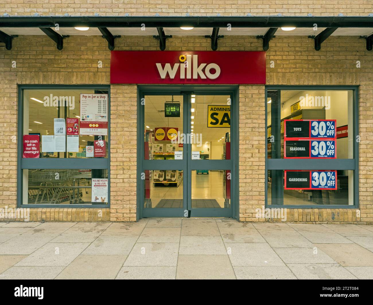 Magasin Wilko avant fermeture, Ely, Cambridgeshire, Angleterre Banque D'Images