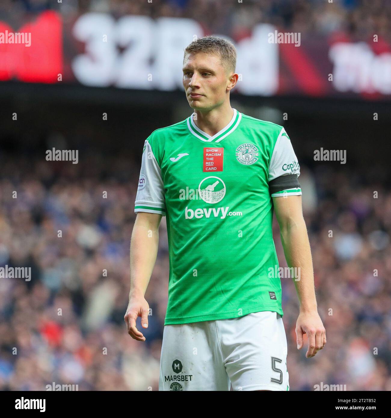 Glasgow, Royaume-Uni. 21 octobre 2023. Dans le premier match après la pause internationale, le Rangers FC a joué au Hibernian FC à l'Ibrox Stadium, Glasgow, Royaume-Uni dans un match de football Scottish Premiership. C’est un match important pour les Rangers car c’est le premier match avec leur Manager nouvellement nommé PHILLIPE CLEMENT, leur 19e Manager permanent. Crédit : Findlay/Alamy Live News Banque D'Images