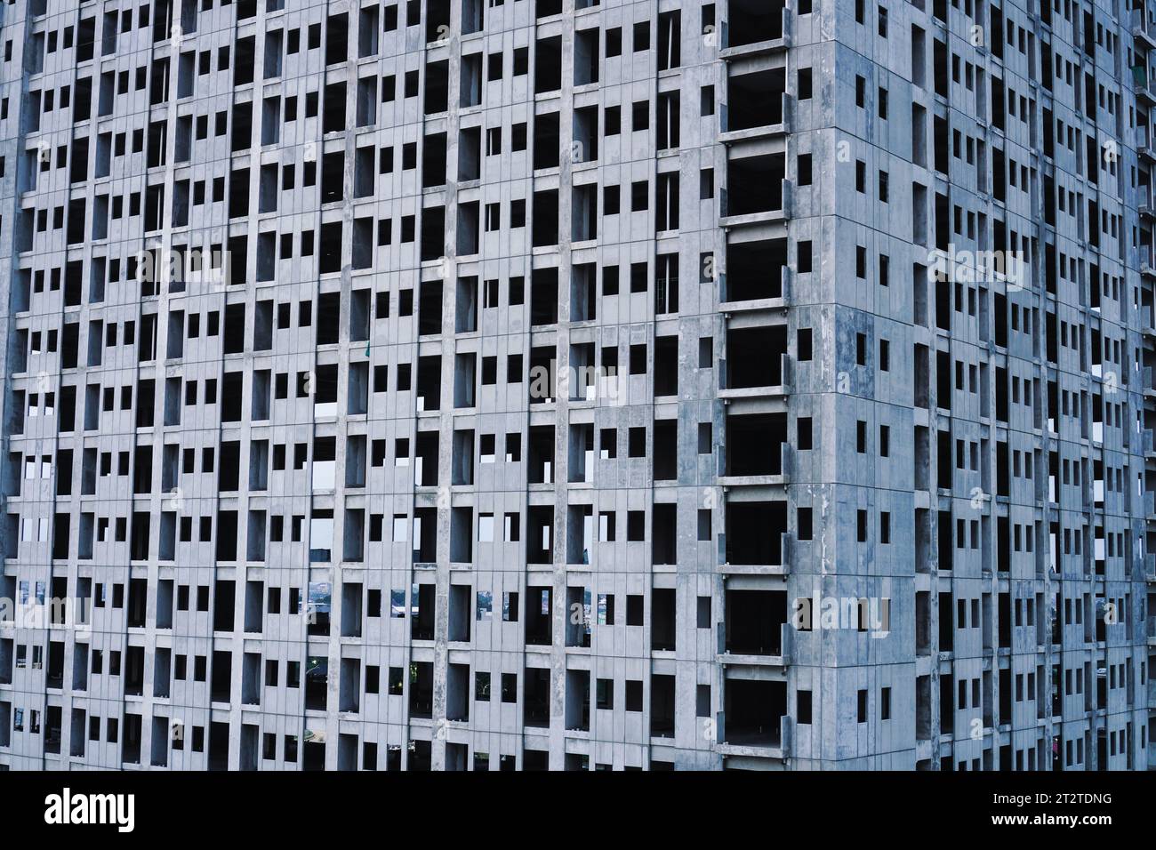 Vue détaillée d'un bâtiment en construction Banque D'Images